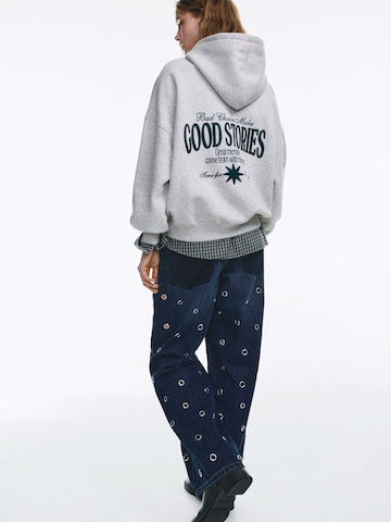 Pull&Bear Mikina 'PACIFIC STORIES' - Sivá