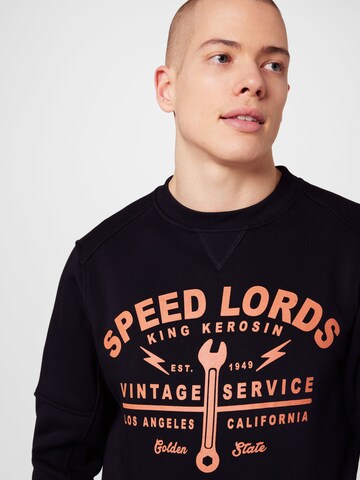 King Kerosin Sweatshirt 'Speed Lords 1949' in Black