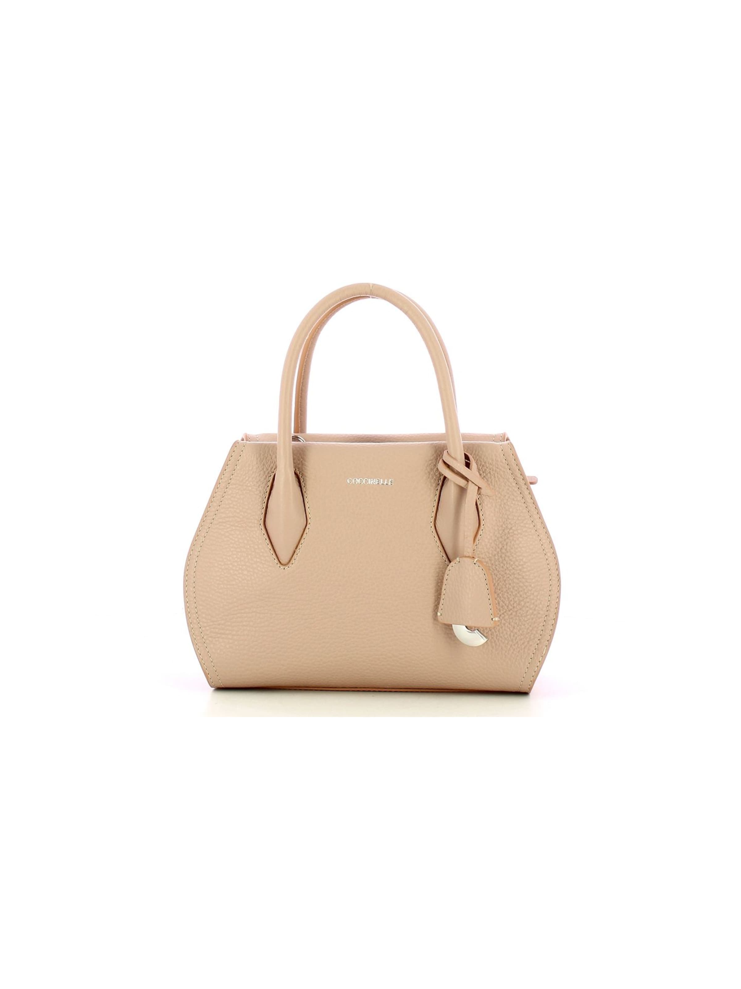 Sacs à main 'Coccinelle Lord leather crossbody bag' Coccinelle en beige : devant