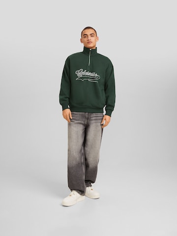 Sweat-shirt Bershka en vert