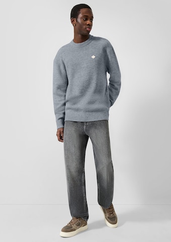 Pull-over QS en gris : devant