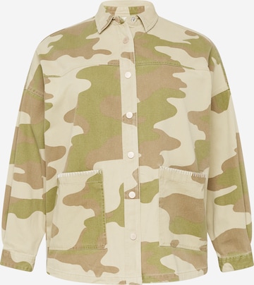 River Island Plus Between-Season Jacket in Green: front