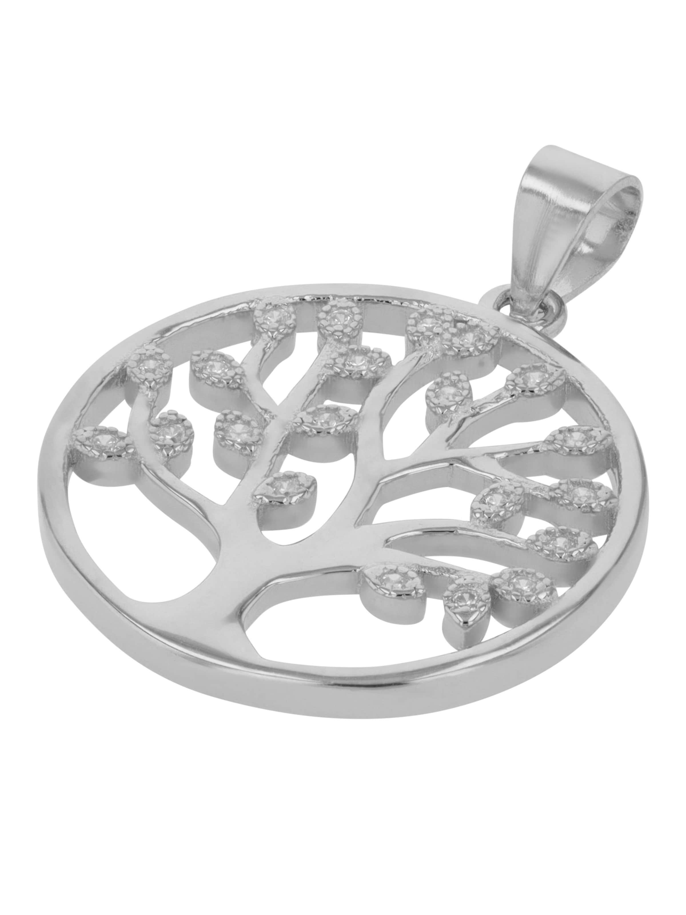 Akzent Anhänger 'Nerys, 925 Sterlingsilber, langlebig'‌‌‌‌‌ in Silber