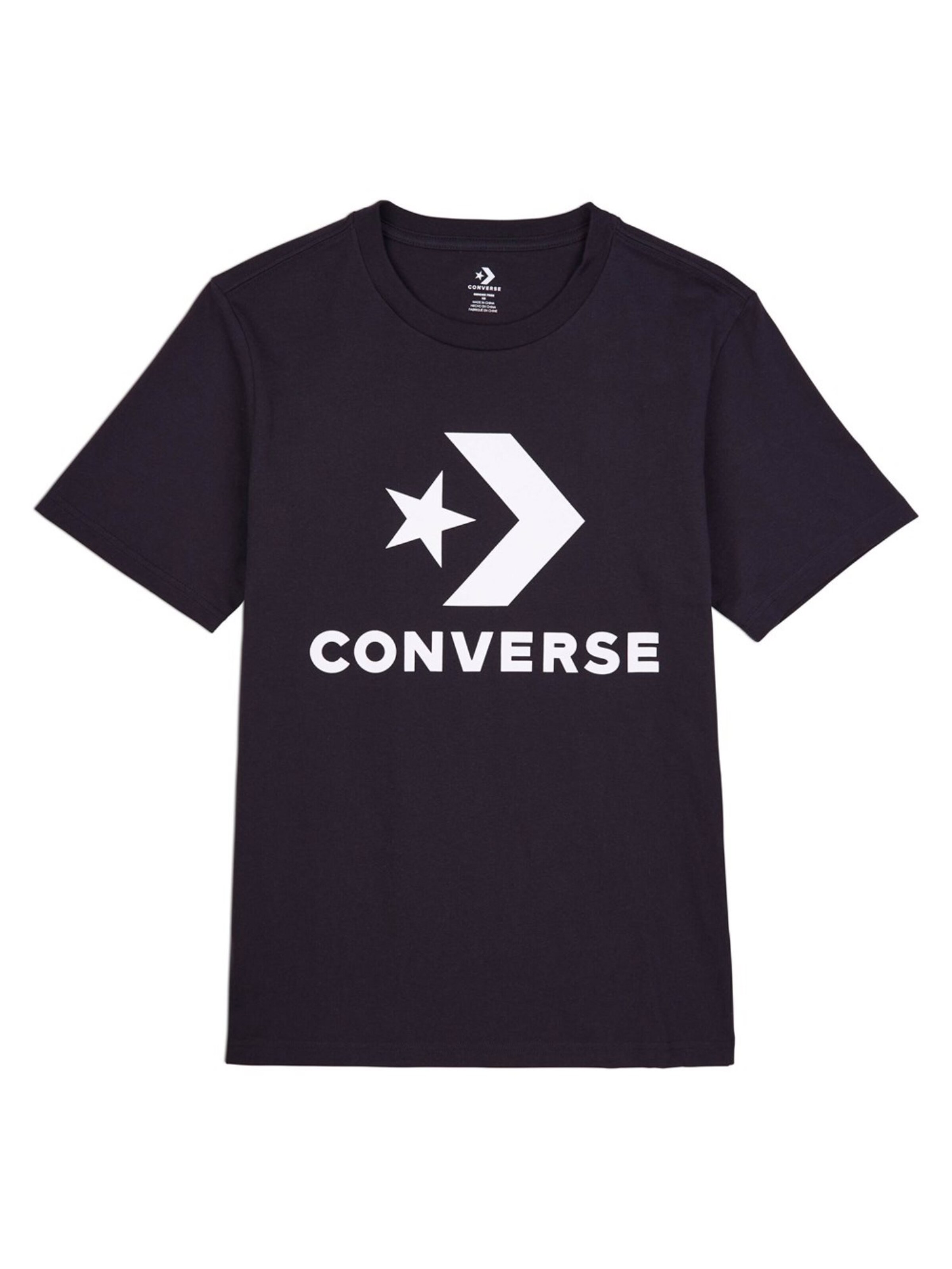 CONVERSE Shirt 'Goto Star Chevron'‌‌ in Schwarz: Vorderseite