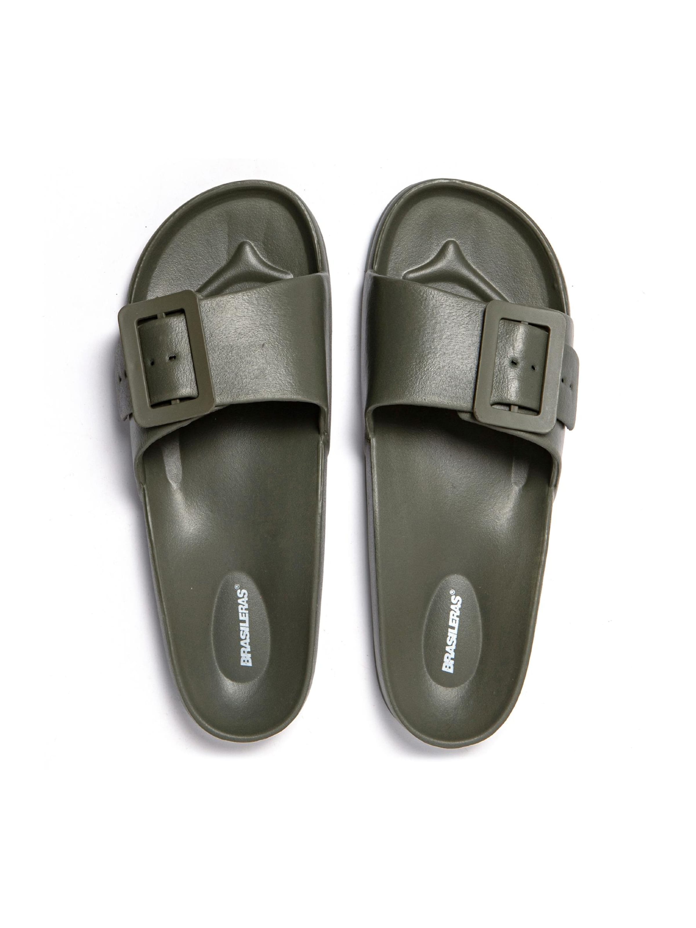 Brasileras - Zapatos abiertos 'Funflop' en verde