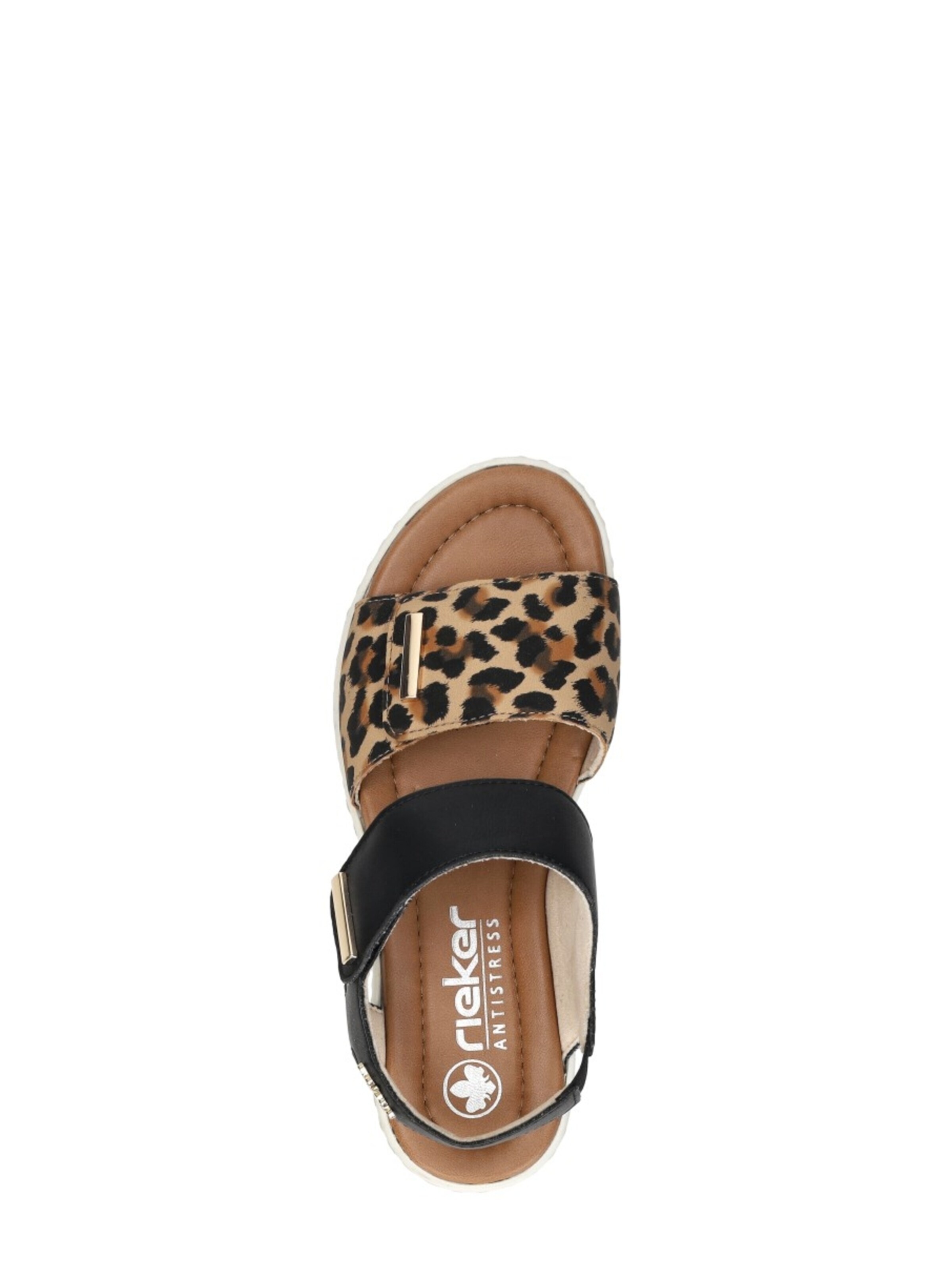 Rieker Sandal 'Sandalen Plat' in Black