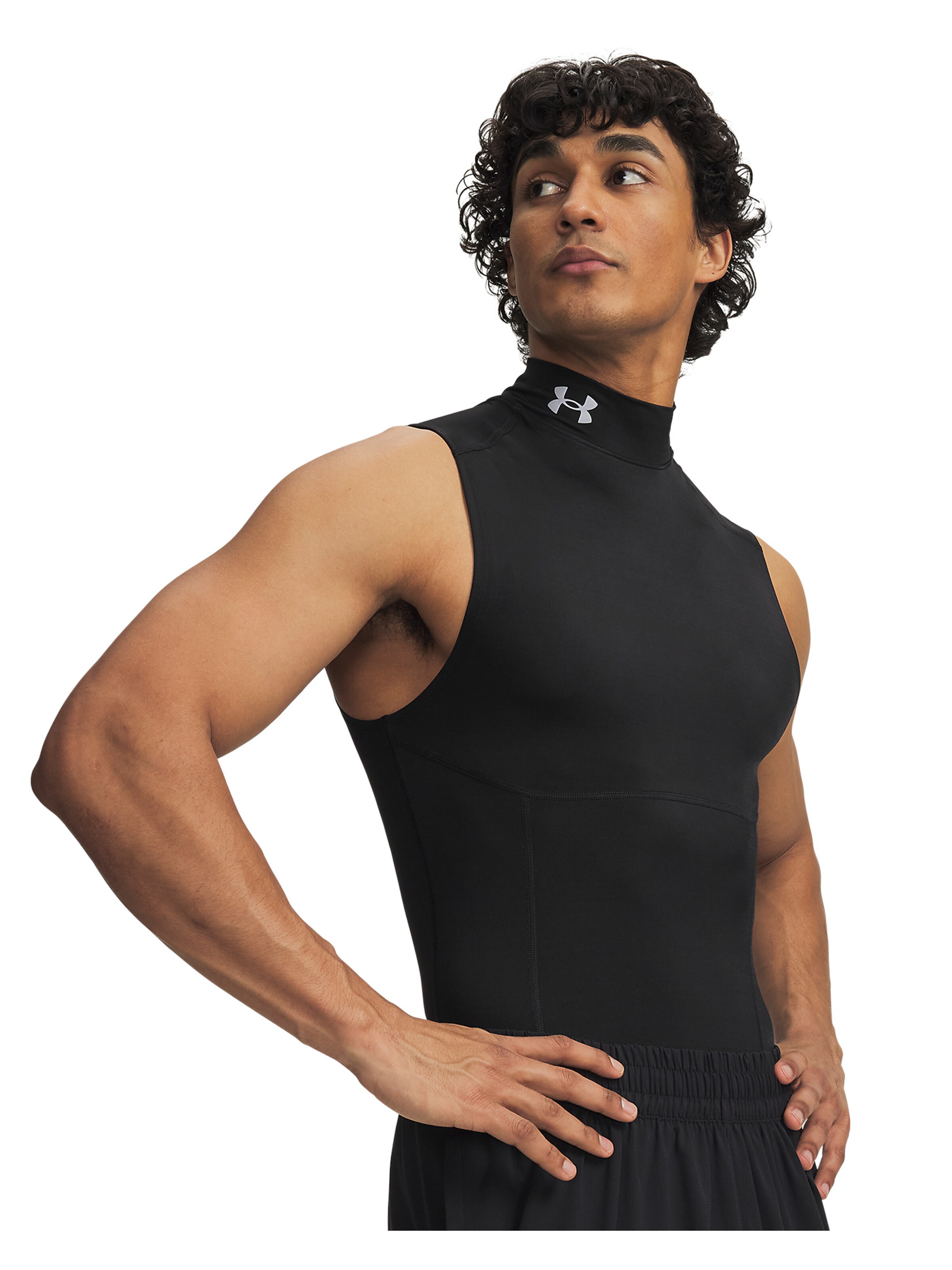 UNDER ARMOUR Basislaag in Zwart: voorkant