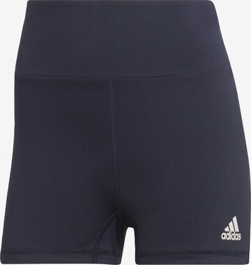 ADIDAS SPORTSWEAR Workout Pants 'Essential' in Blue: front