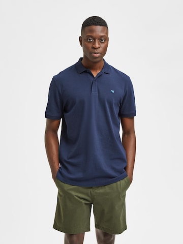 SELECTED HOMME - Camisa 'Aze' em azul: frente