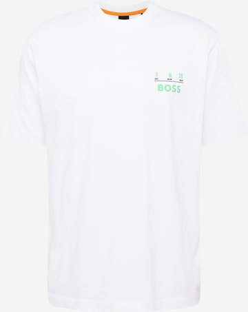 BOSS Orange Shirt 'Te_Records' in White: front