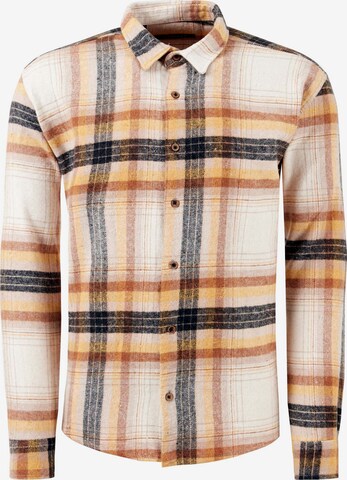 Buratti Button Up Shirt in Yellow: front
