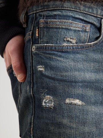 BOSS Úzky strih Džínsy 'DELAWARE' - Modrá