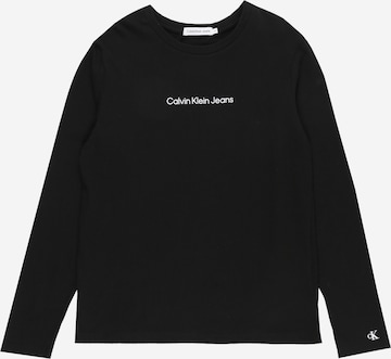 Calvin Klein Jeans Tričko – černá: přední strana
