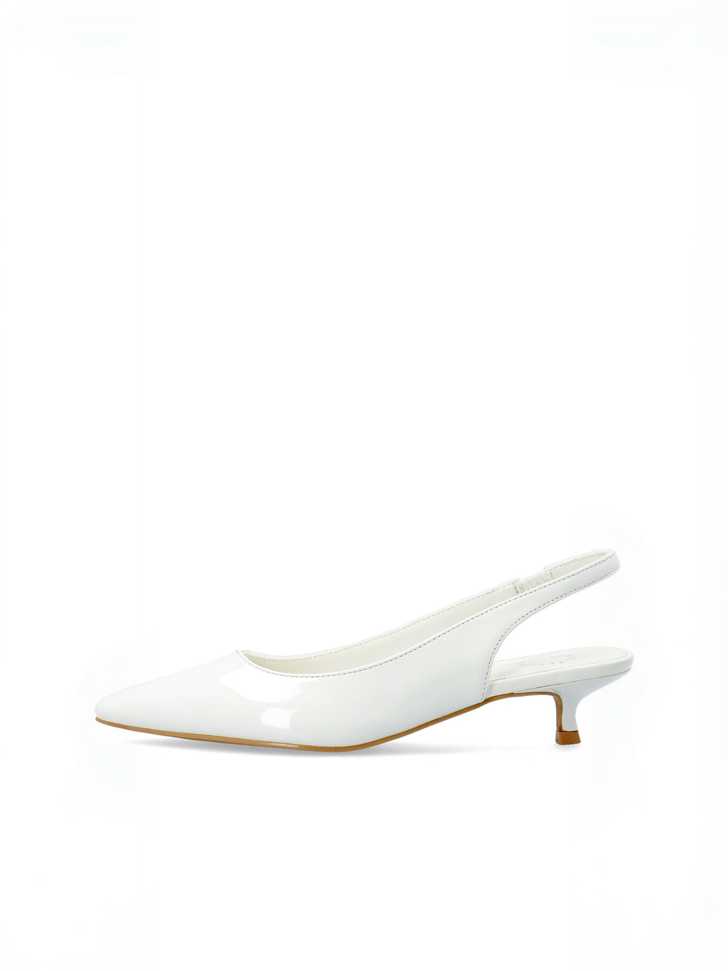 Ca'Shott - Sapatos abertos atrás ' CASANDREA ' em branco: frente