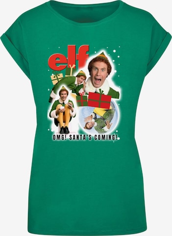 T-shirt 'Elf - Collage' ABSOLUTE CULT en vert : devant