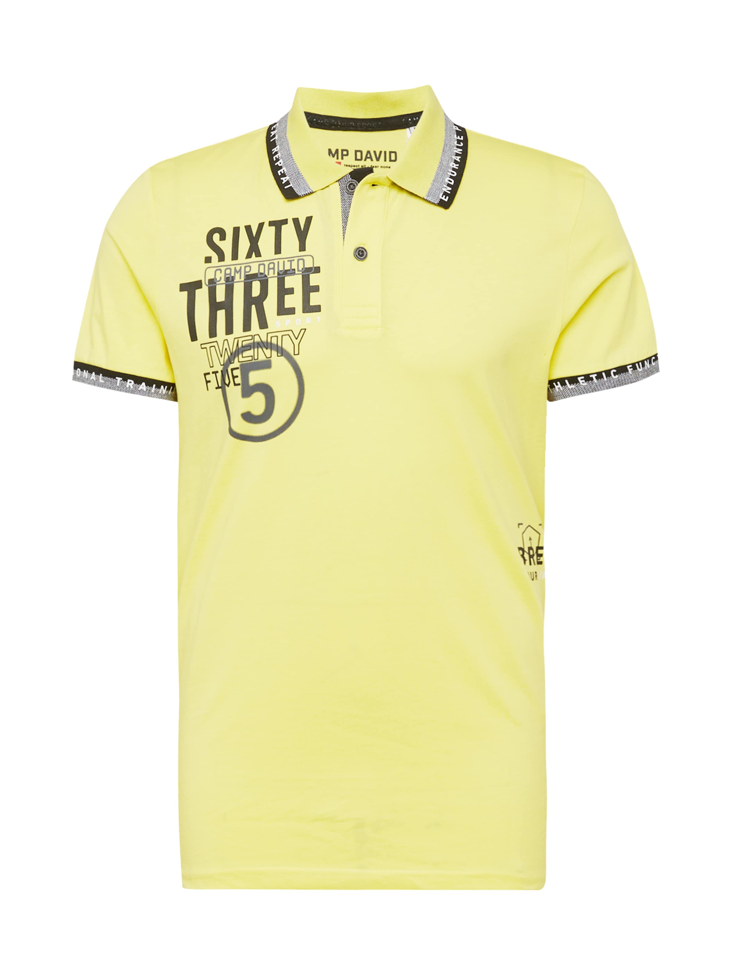 CAMP DAVID Poloshirt in Gelb: Vorderseite