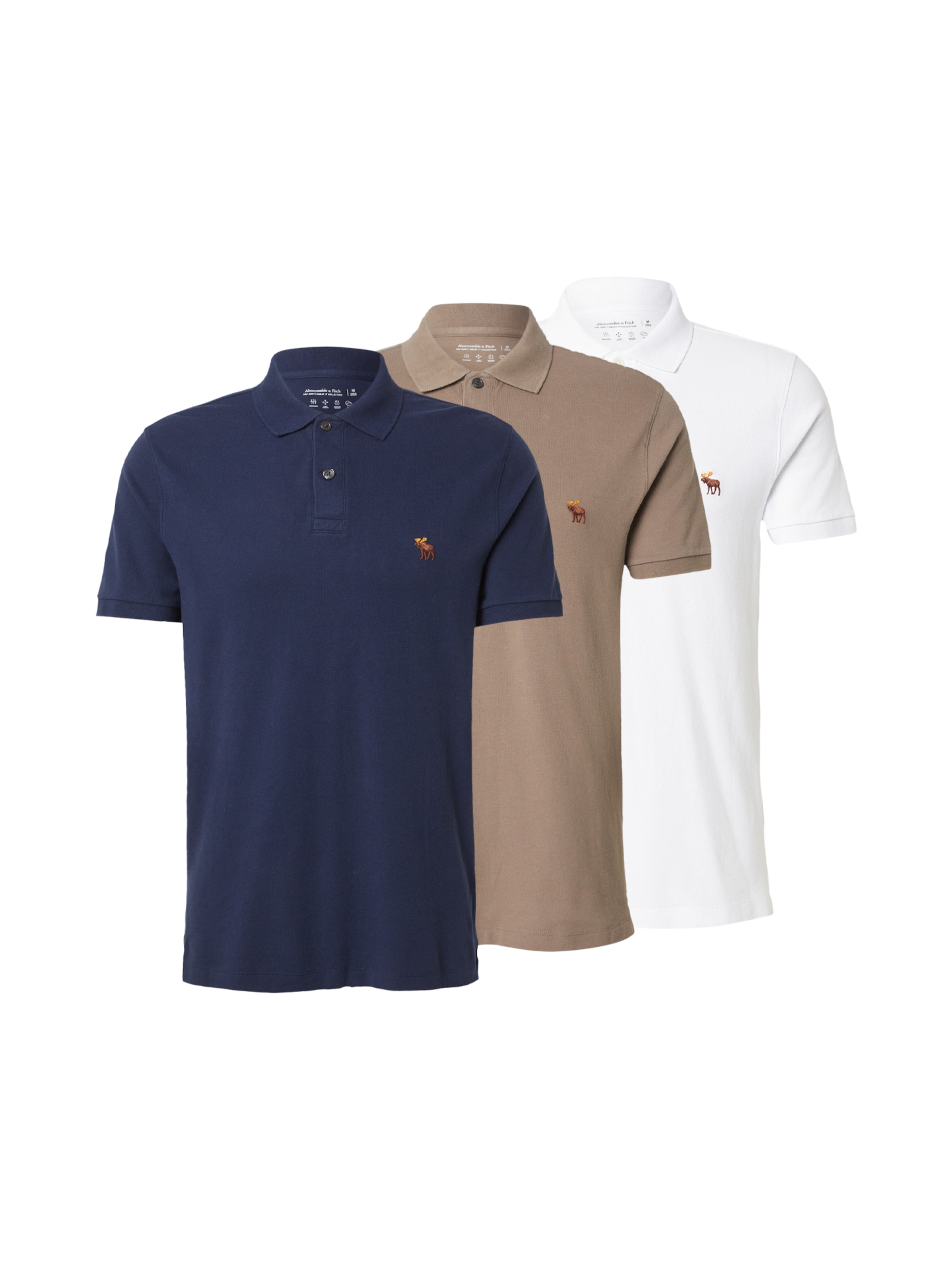 Abercrombie & Fitch Shirt in de kleur Navy / Brokaat / Wit, Productweergave