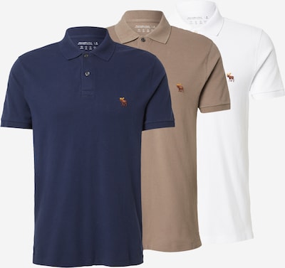 Marškinėliai iš Abercrombie & Fitch, spalva – tamsiai mėlyna / brokato spalva / balta, Prekių apžvalga