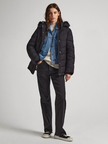 juoda Pepe Jeans Žieminė striukė 'MERA'