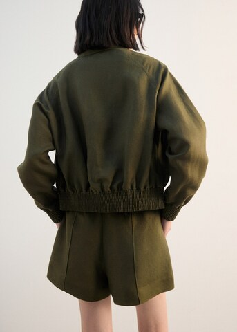 MANGO Between-Season Jacket 'Demi-h' in Green