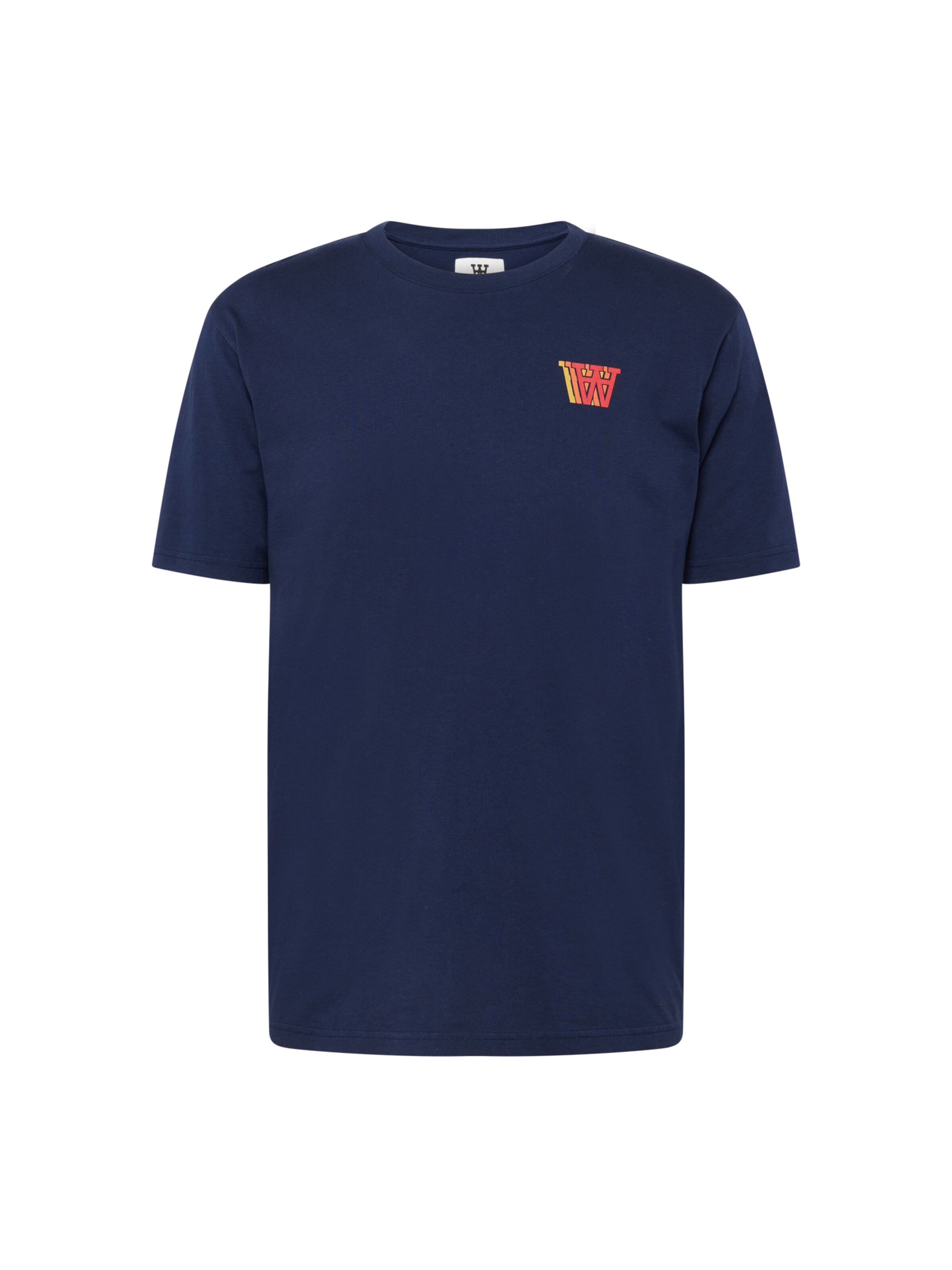 WOOD WOOD T-Shirt 'Ace' in Blau: Vorderseite