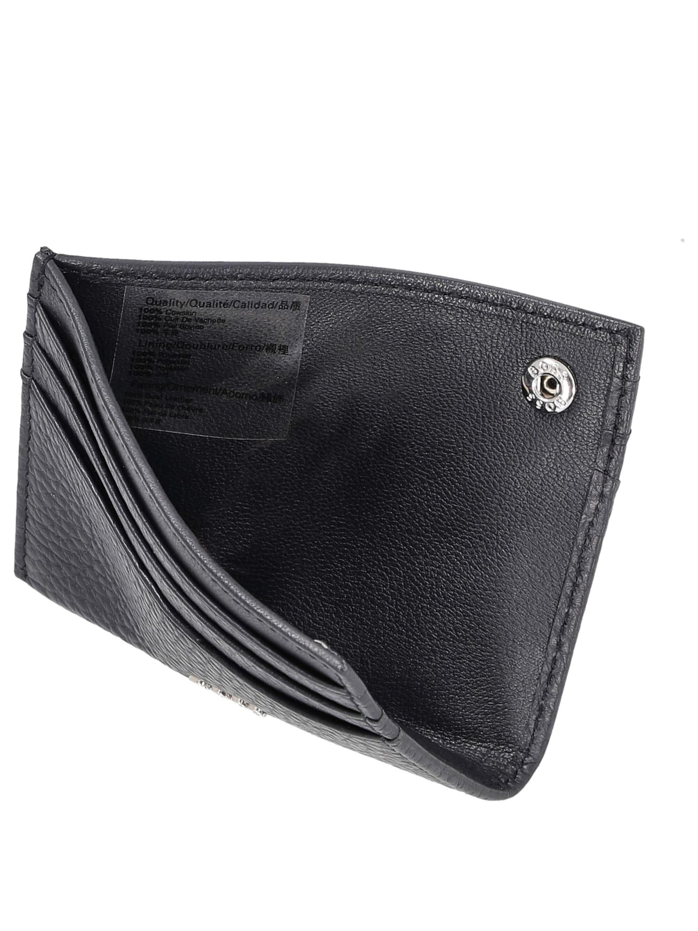 HUGO BOSS Portemonnaie 'New Crosstown Big'‌‌‌‌‌‌‌ in Schwarz