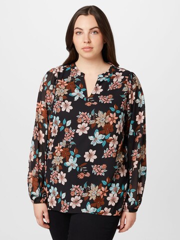 ONLY Curve Blouse 'STAR' in Zwart: voorkant