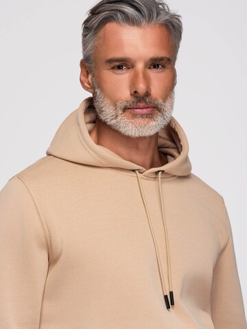 Sweat-shirt Ombre en beige