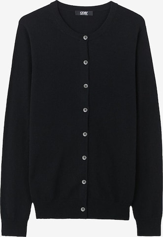 GOBI Cashmere Knit cardigan 'Essential' in Black: front