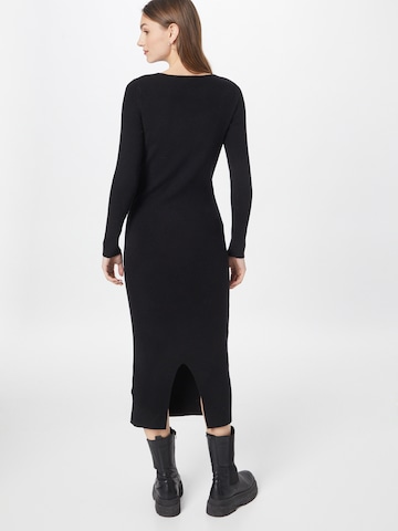 melns Calvin Klein Standarta Adīta kleita