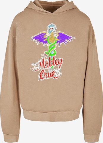 Merchcode Sweatshirt 'Motley Crue - Dr Feel Good' in Beige: front