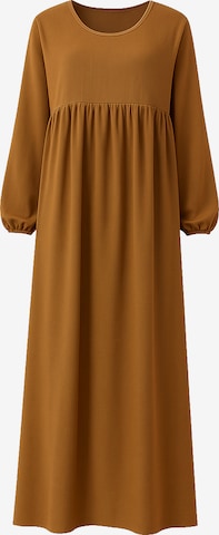 Robe Elara en marron : devant