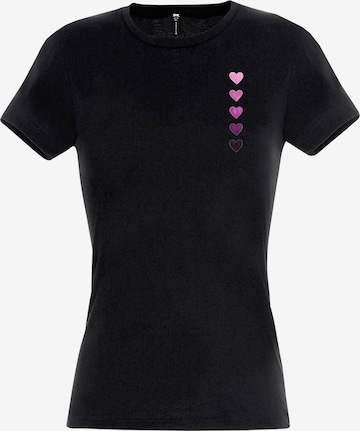 RMK Shirt 'Herz' in Black: front