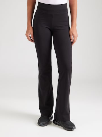 Champion Authentic Athletic Apparel Flared Workout Pants in Black: front