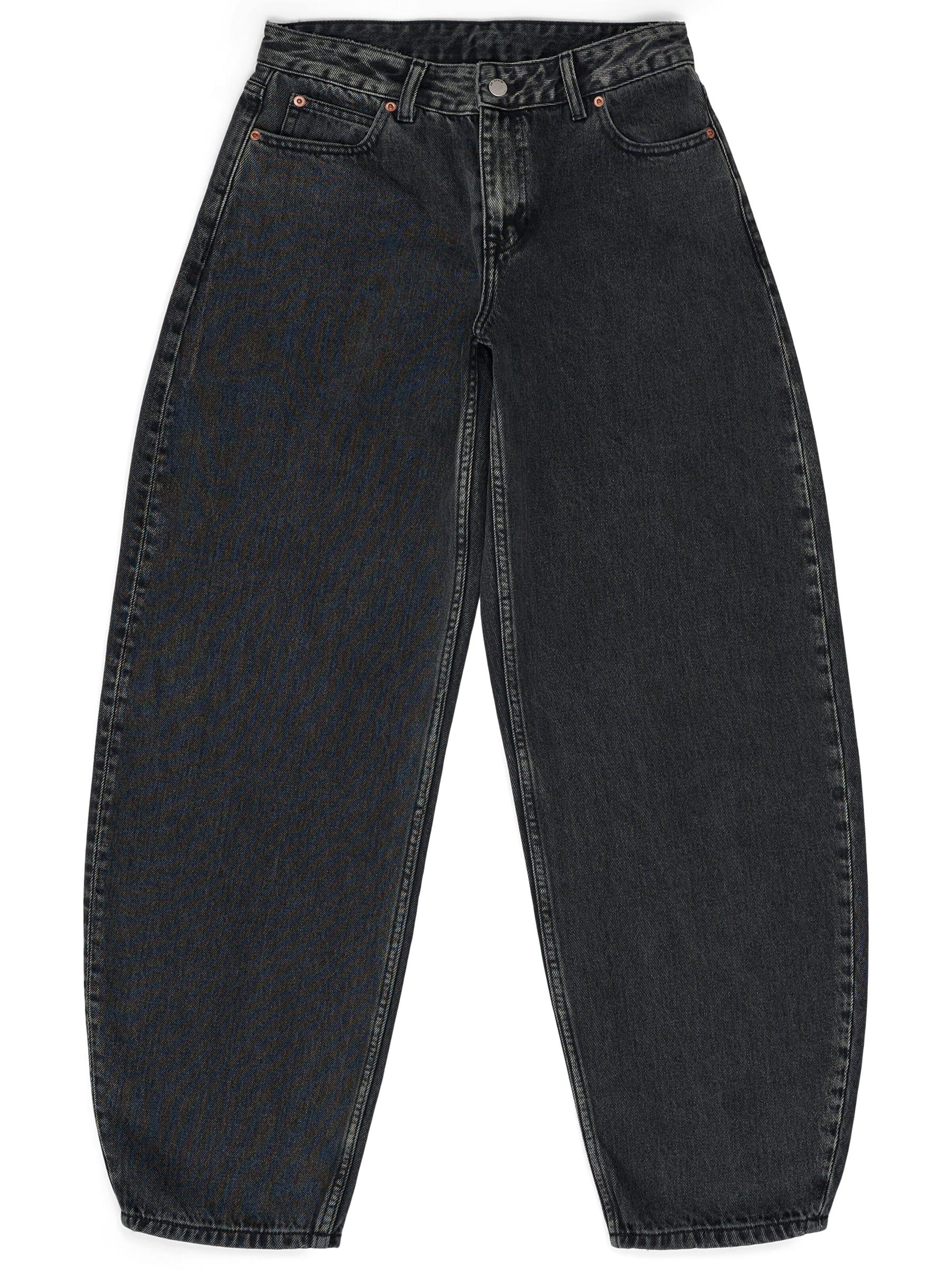 Dr. Denim Jeans 'Nanci Mid Barrel'‌‌‌‌‌‌‌‌‌‌ in Schwarz: Vorderseite
