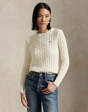 Polo Ralph Lauren Пуловер в бяло: отпред
