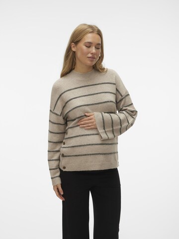 MAMALICIOUS Pullover 'ABBY' in Beige