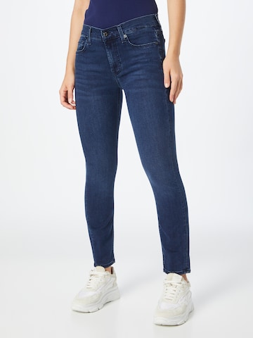 7 for all mankind Skinny Τζιν 'THE ANKLE' σε μπλε: μπροστά