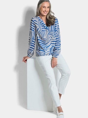 Goldner Bluse in Blau