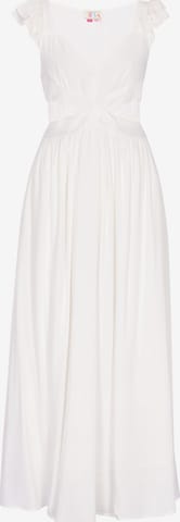 Robe IZIA en blanc : devant