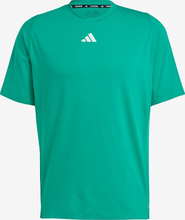 ADIDAS PERFORMANCE Performance Shirt 'Train Icons' in Green: front