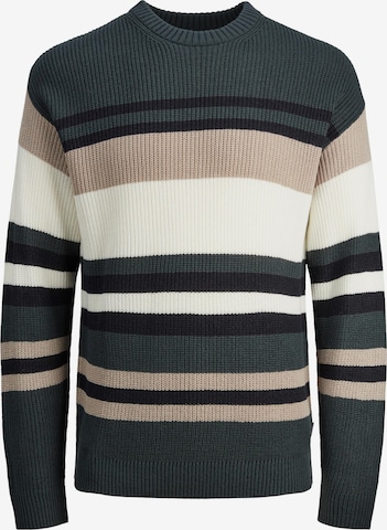 JACK & JONES Sweater in Green: front