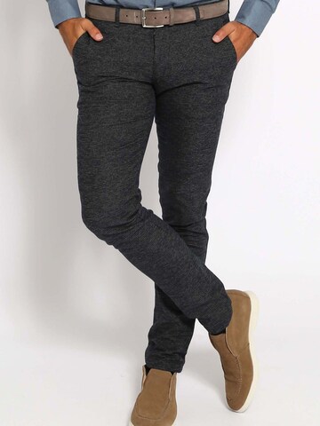 Suitable Regular Chino Pants 'Pico' in Blue: front