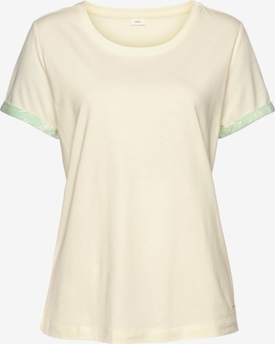 s.Oliver T-shirt i champagne / mint / vit, Produktvy