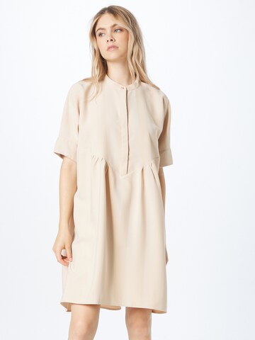 Robe 'VIOLA' SELECTED FEMME en beige : devant