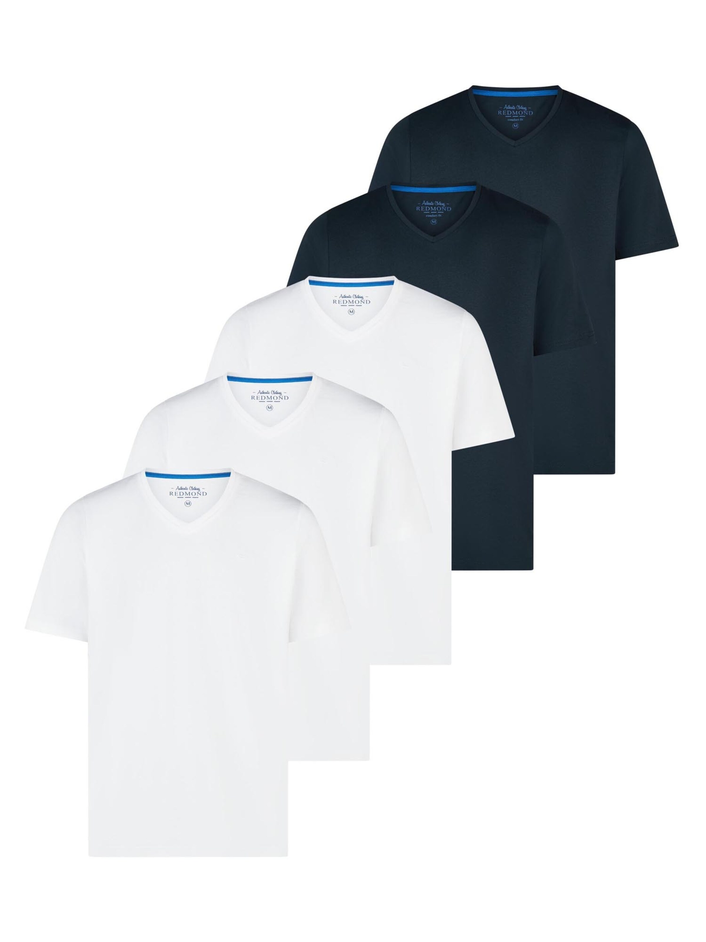 redmond Shirt 'Basic'‌‌‌‌‌ in Blau: Vorderseite