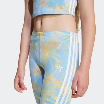 ADIDAS ORIGINALS Skinny Shorts in Blau