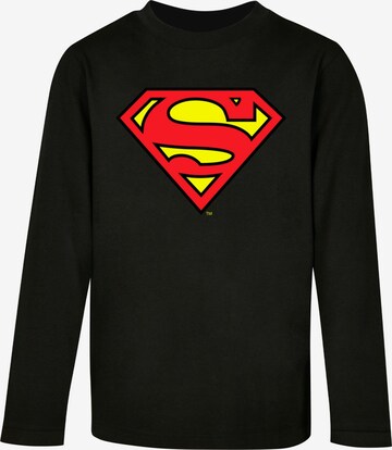 ABSOLUTE CULT Shirt 'DC Originals - Superman Shield' in Zwart: voorkant