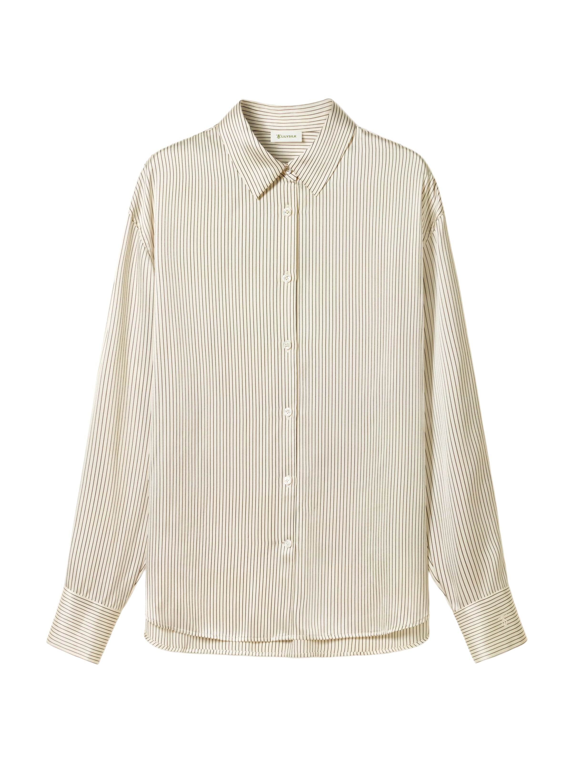 Lilysilk Blouse in Brown: front