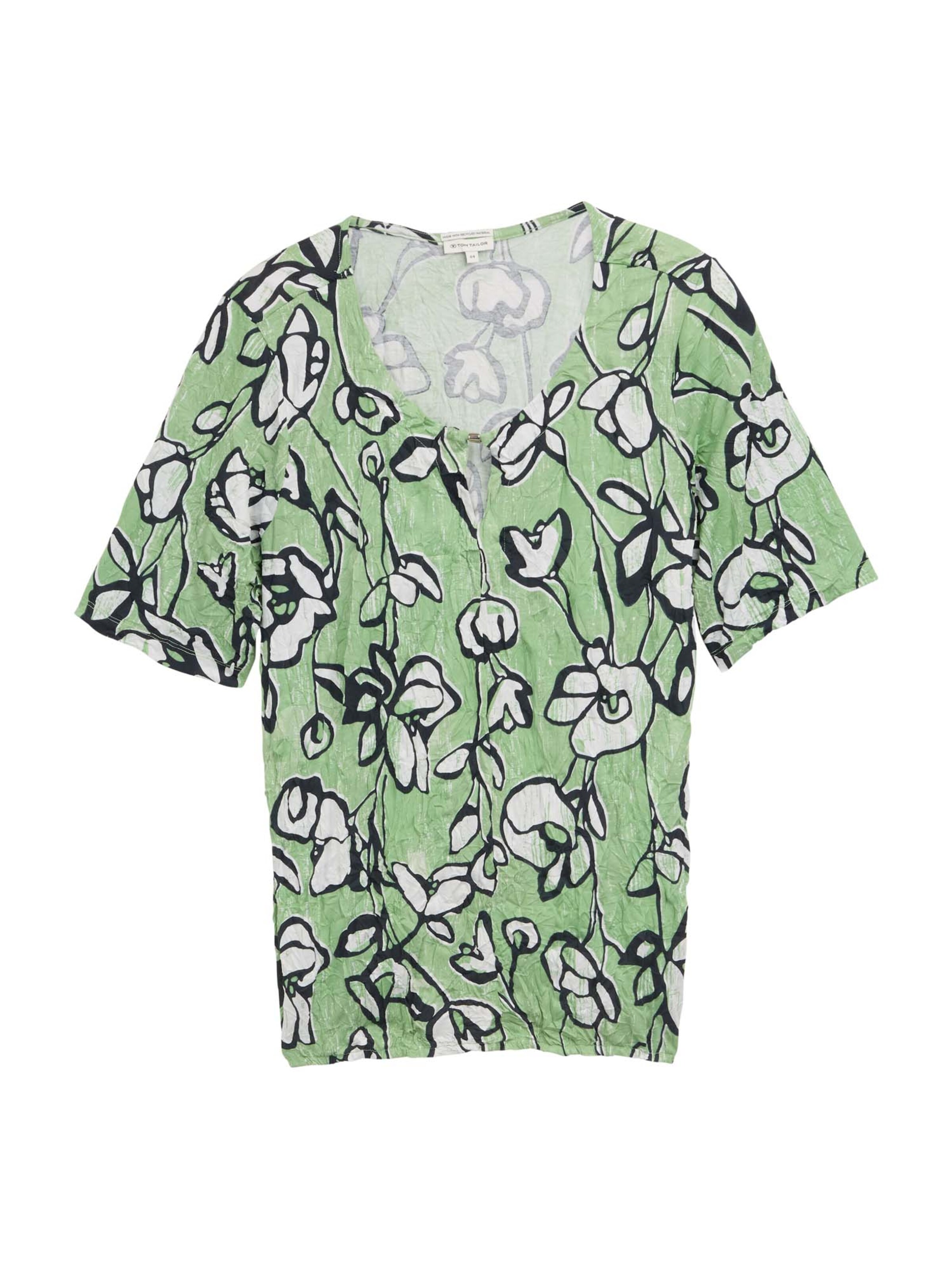 Tom Tailor Women + Blouse in Green: front